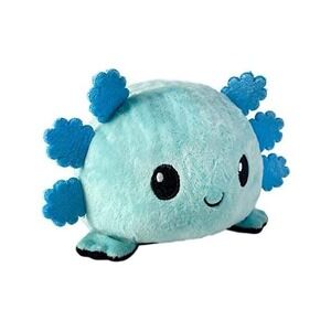 Reversible Plush Toy Happy Sad Mood Axolotl Flip Blue‎ Black~NWT